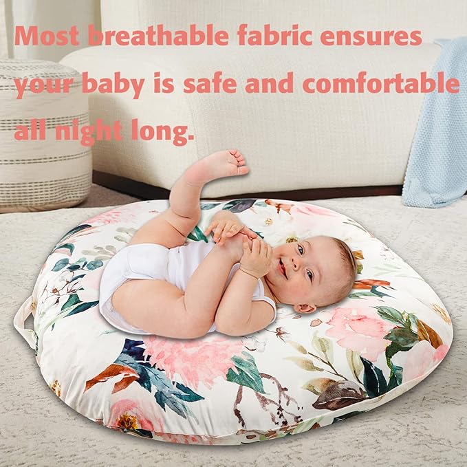 Newborn Lounger Cover Removable Cover Ultra Soft Comfortable Lounger Slipcover Removable Cover for Infant Lounger Pillow, (Lounger not Included)