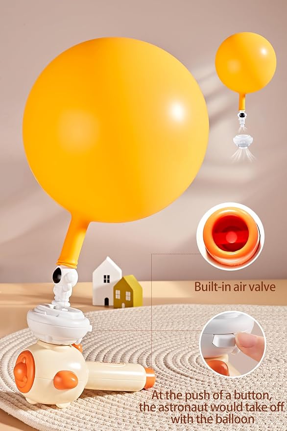 Breathing Exerciser for Kids, Sensory Toys with Whistle, Floating Blow Pipe Balls, Balloon Launcher, Autism Speech Therapy Toys for 3 4 5 6 7 Year Old Boys Girls Gifts-Yellow