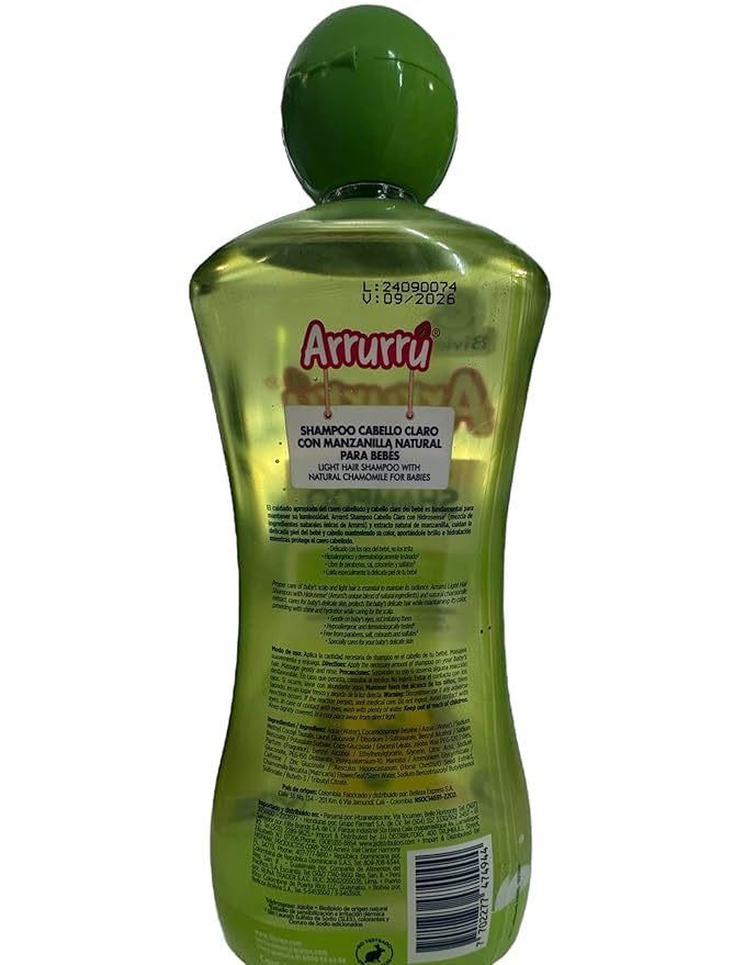 Arrurru Kit Abuelita Rosado - Colonia Rosa 220 ml - Shampoo Cabello Claro 220ml - Baño Líquido 220 ml - Crema Original 220 ml - Crema Protectora para la colita del Bebe 60 gr.