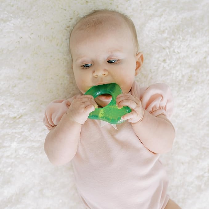 Dr. Brown's AquaCool Water-Filled Teether, Cooling Baby Teether Toy for Sore Gums, Avocado Toast Shapes, BPA-Free, 3m+, 2-Pack