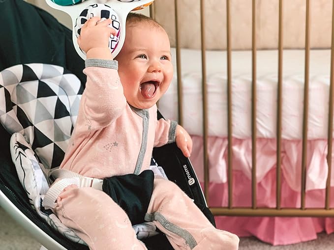 Infant Insert Compatible with 4Moms Mamaroo & Rockaroo – Car Seat Insert 2 Pack – Reversible Infant Car Seat Insert – Rockaroo & Mamaroo Newborn Insert – Soft Plush Minky Car Seat Head Support Insert