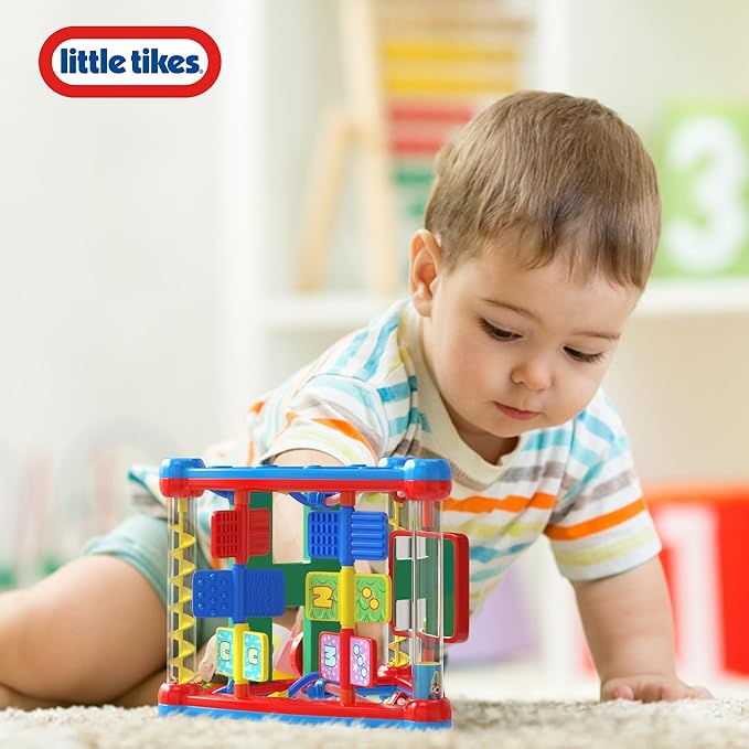 Lollipop Little Tikes Activity Triangle Toy, 5-Sided Baby Toy, Montessori Toy, Bright & Simple to Grasp for Small Hands, Fun and Educational for Toddler