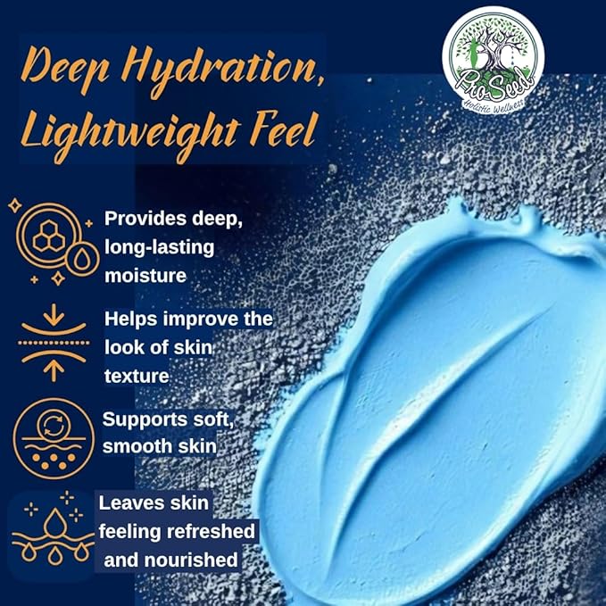 ProSeed Magnesium Lotion with Methylene Blue – Hydrating Face & Body Moisturizer with Yarrow, Turmeric, Chamomile & Vitamin E – Fast-Absorbing Cream for Dry Skin, Family-Friendly, 2 oz