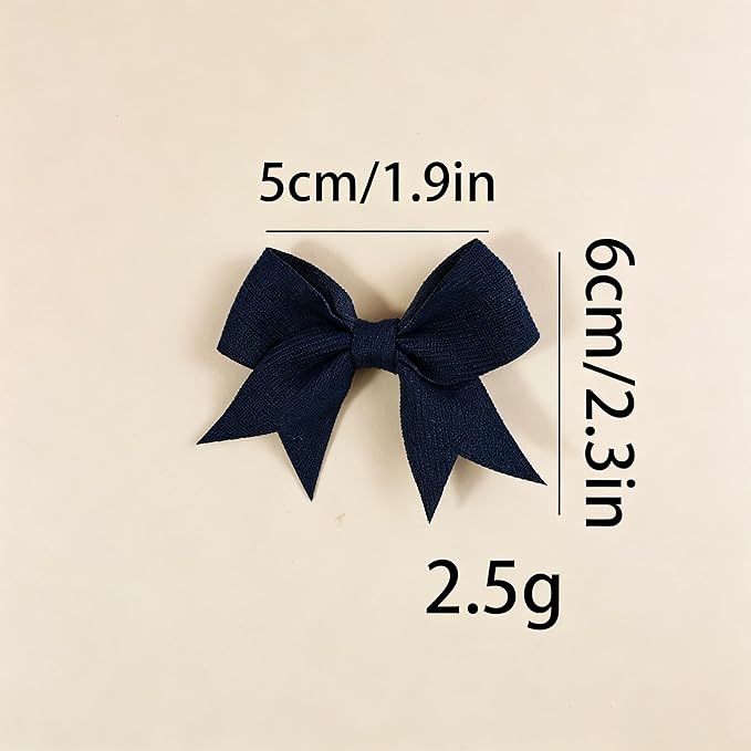 20PCS Fabric Bow Hair Clips, Swallowtail Shape, Multicolor Butterfly Bow Barrettes for Girls, Daily Spring Autumn Hair Accessories Alligator Clip for Little Girls Toddler Kids Teens