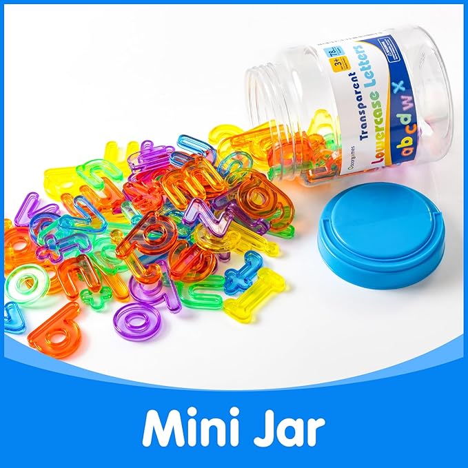 78 Pcs Translucent Lowercase Letters - Learning Toy for Light Table Accessories and Manipulatives