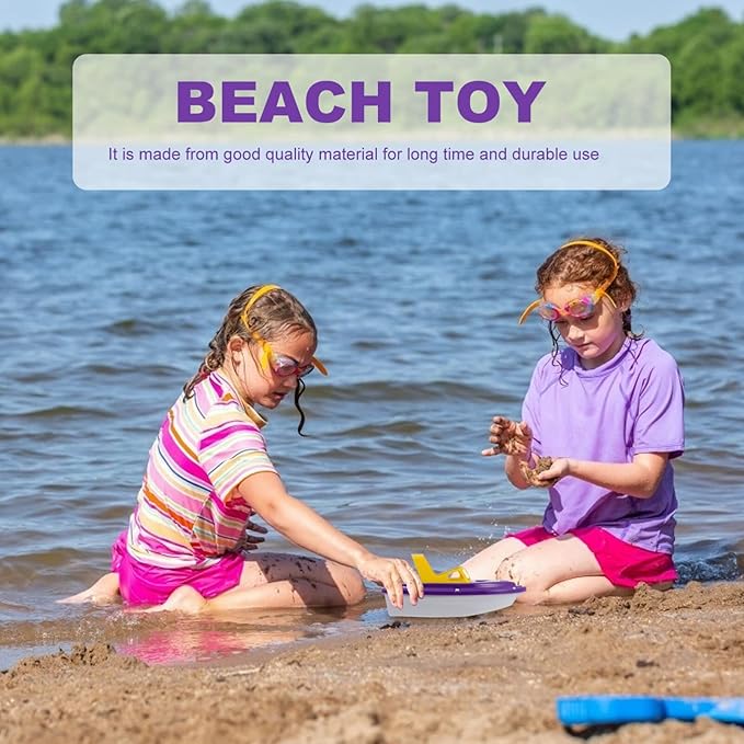 TOYANDONA Toddler Race Boat Toy Set Plastic Speedboat Bath Toy Floating Sailing Boat Playthings for Tub Pool Beach Water Play