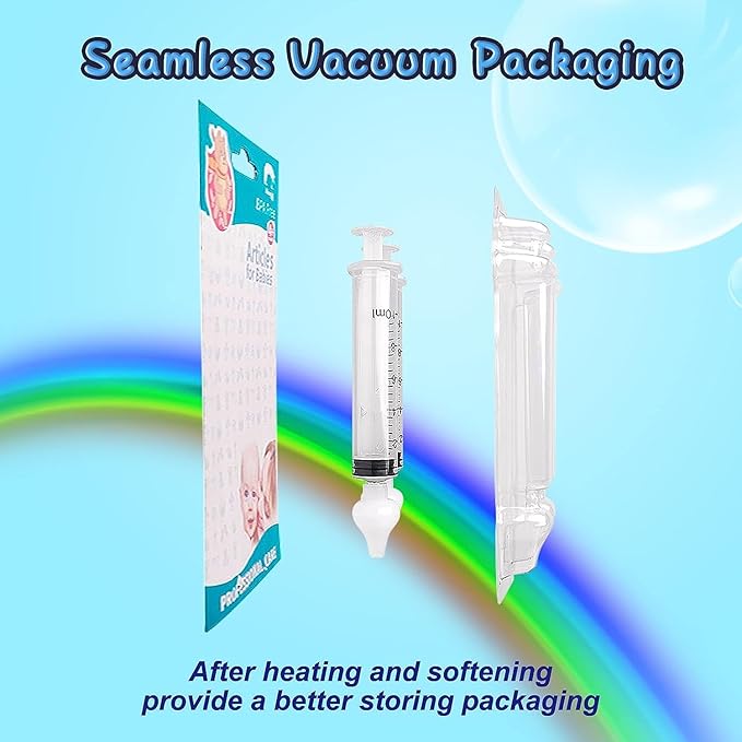 Nasal Syringe for Baby - 4PCS with Cleaning Tools - Safe Silicon Baby Nasal Aspirator Qucik Syringe Nose Cleaner Rinsing Tool for Baby/Infant/Kid (Yellow, 4PCS)