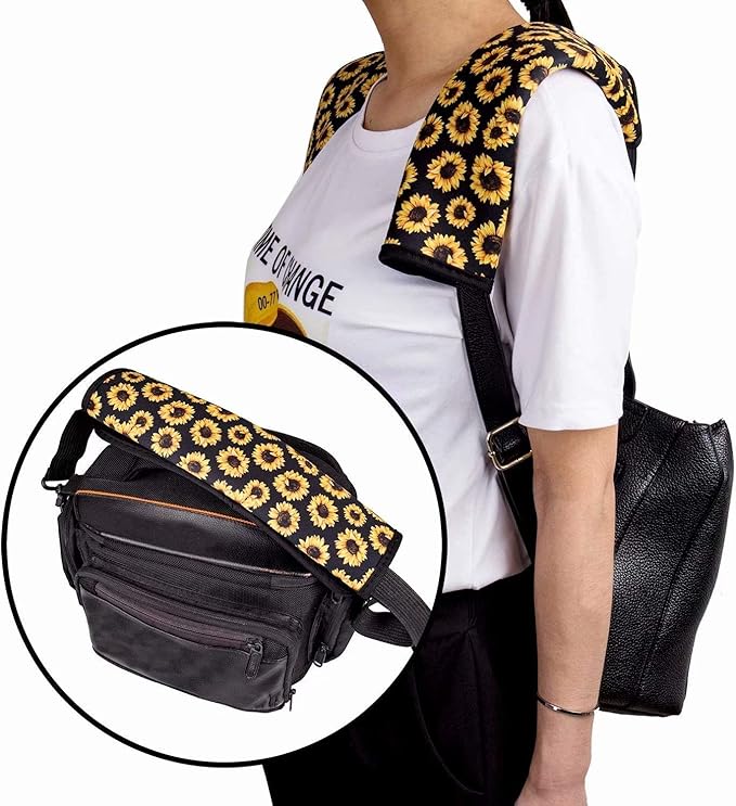 Showudesigns Leopard Seatbelt Strap Cover for Women/Cheetah Seat Belt Covers for Cars Handbag Carmera Backpack Straps Shoulder Pad Cushion - Soft Comfort 2 Pack