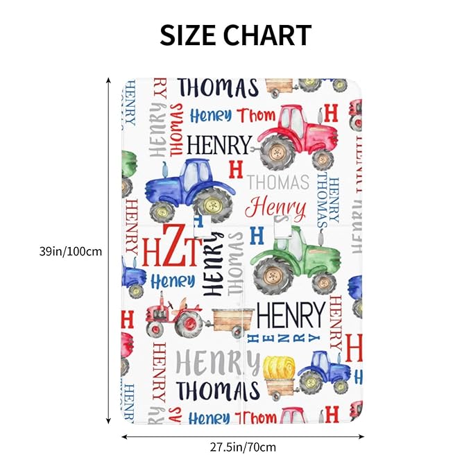 Personalized Baby Car Seat Canopy for Babies with Name, Custom Farm Tractor Stroller Car Seat Covers for Boy Girl, Minky Nursing Carseat Cover for Breastfeeding, Car Seat Canopies for Infant Newborn
