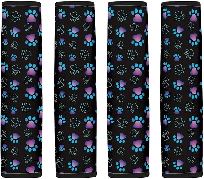 Seat Belt Cover Pad for Kids 4 Pack Soft Car Seat Shoulder Strap Pads Seatbelt Straps Cover Seatbelt Covers Compatible with Most Car Seatbelt Shoulder Pad