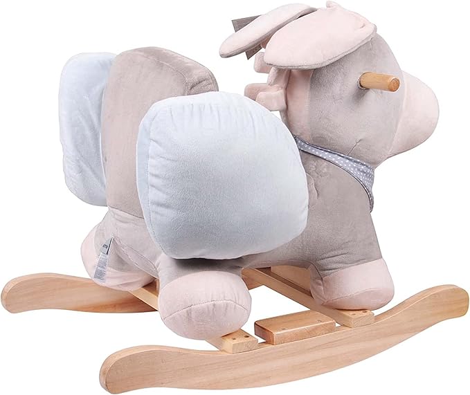 Nattou Rocking Horse Animal for Children, Cappuccino The Donkey, 10-36 Months, 62 x 32 x 50 cm, Beige, 211505