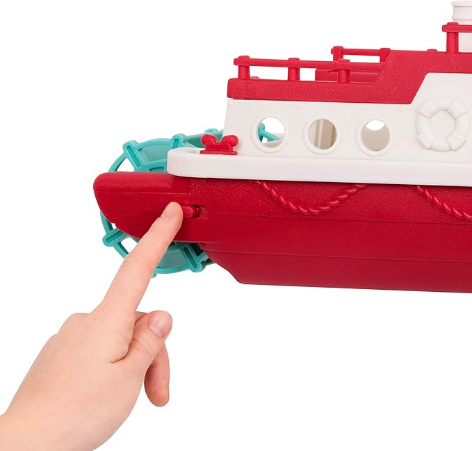 Battat – Wonder Wheels – Pool and Bath Toys for Babies, Toddlers – Floating Toy Boat for Water Play – Recyclable Materials – Ferry Boat – 1 Year +