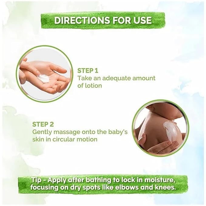 Mamaearth Daily Moisturizing Baby Body Lotion | Skin Nourishment with Shea Butter & Jojoba Oil | Gentle Formula for Delicate Skin of Babies | 13.53 Fl Oz (400ml)