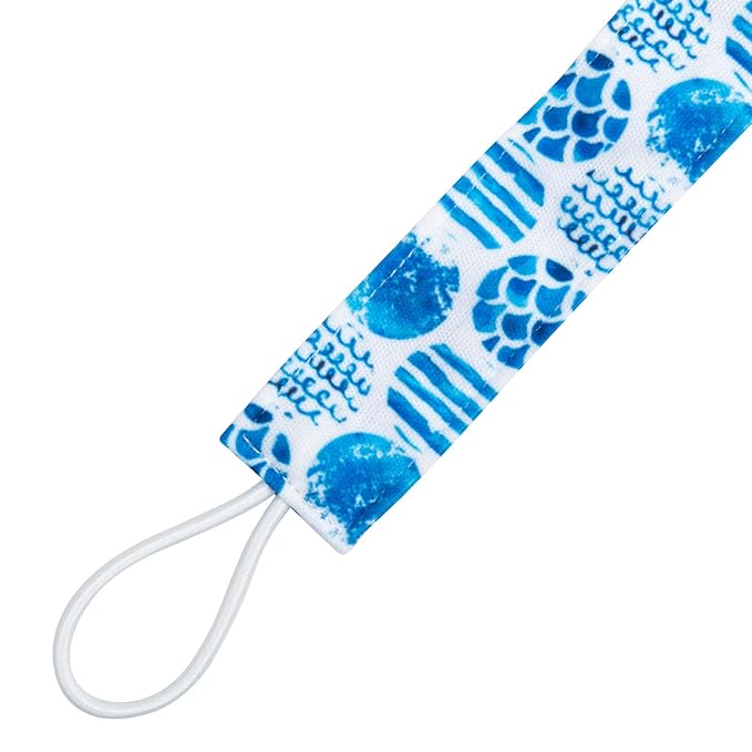 babygoal Baby Ocean Blue Pacifier Clips, 6 Pack Pacifier Holder Clip for Girls and Boys Fits for Most Pacifiers and Binkies