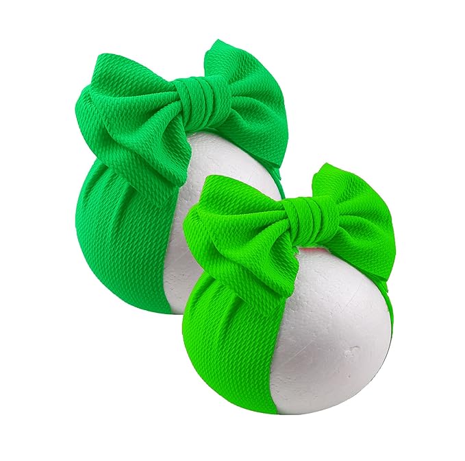 Bows for Baby Girls Headband, Newborn Bows Headbands Baby Hair Bows Hairbands Hair Accessories.(FD104-Light green)
