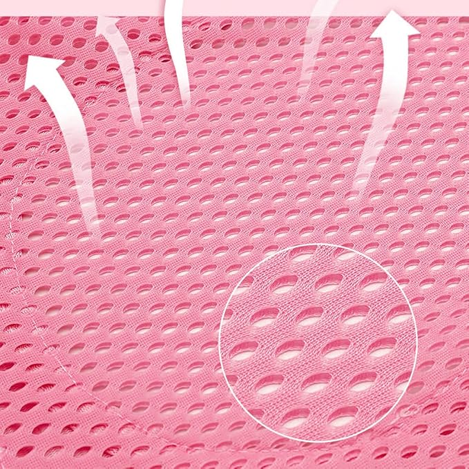 Baby Bath Seat Support Net Infant Bathing Support Mat Newborn Bath Tub Seat Cushion Pad with Five Safety Corner Adjustable Mesh Bathtub Sling Non Slip Shower Pad for 0-18 Months (No Bathtub)