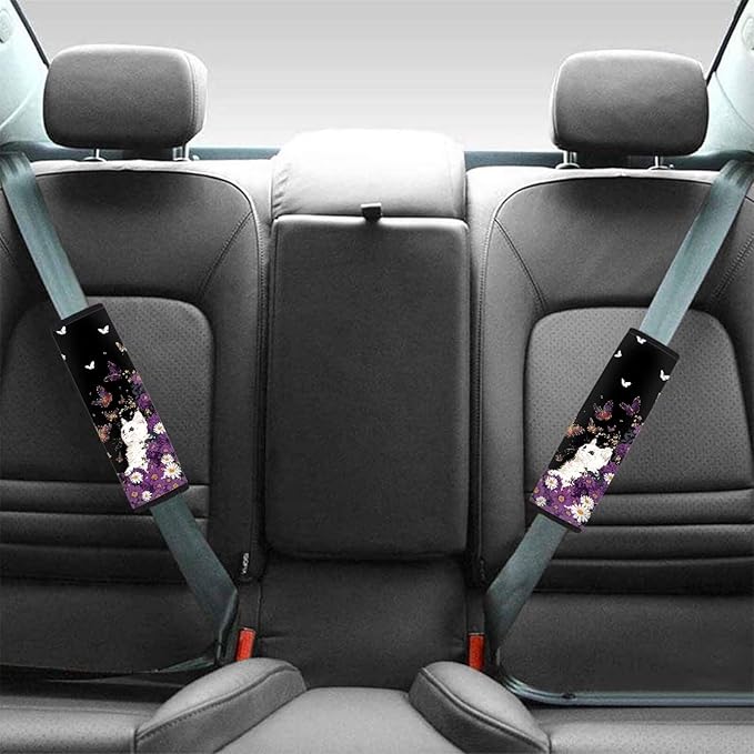 Car Seat Shoulder Strap Pads Seat Belt Pad Automotive Seat Belt Pads Seatbelt Shoulder Pad Car Interior Accessories Seat Belt Cushion for Kids Shoulder Pads for Straps Car Seat Strap
