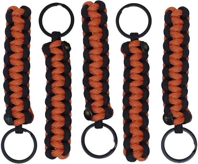 BubbasGarageTv - Large Heavy Duty Paracord Zipper Pulls (Burnt Orange)