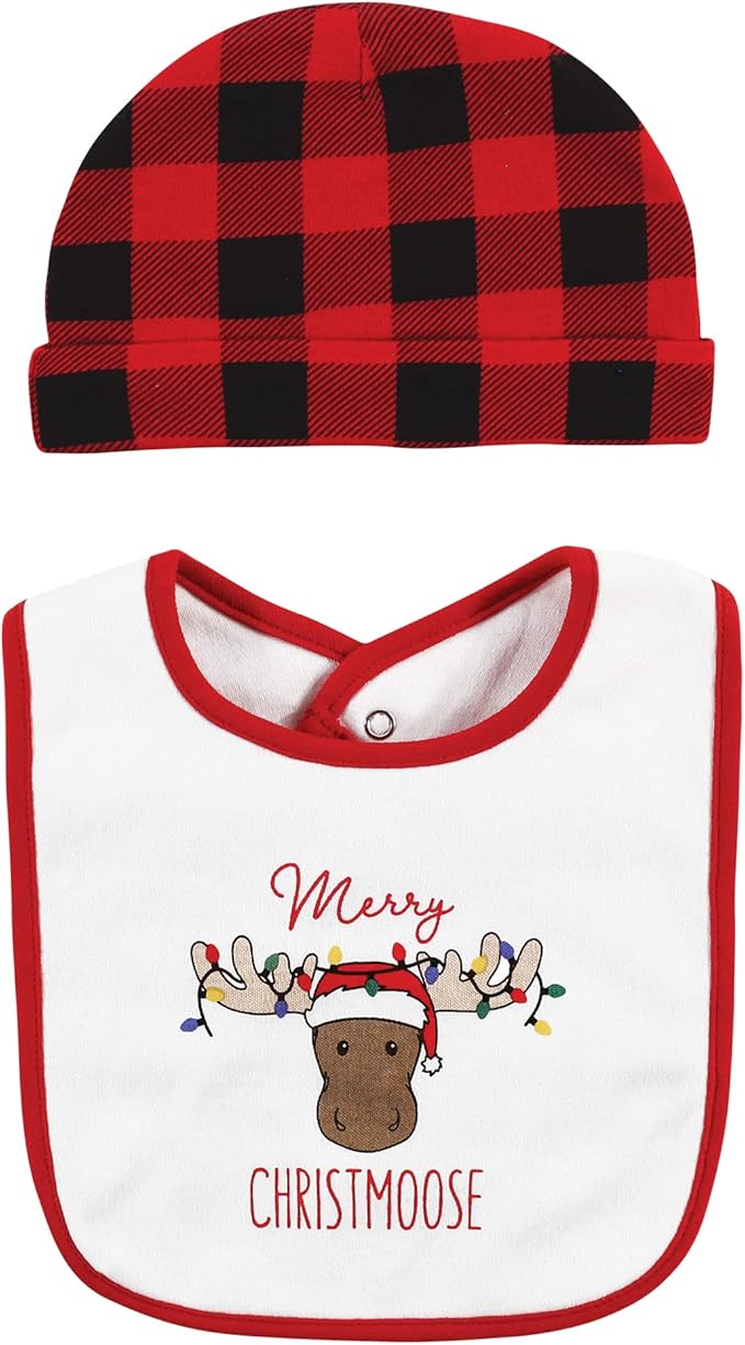 Hudson Baby Unisex Baby Cotton Bib and Headband Set