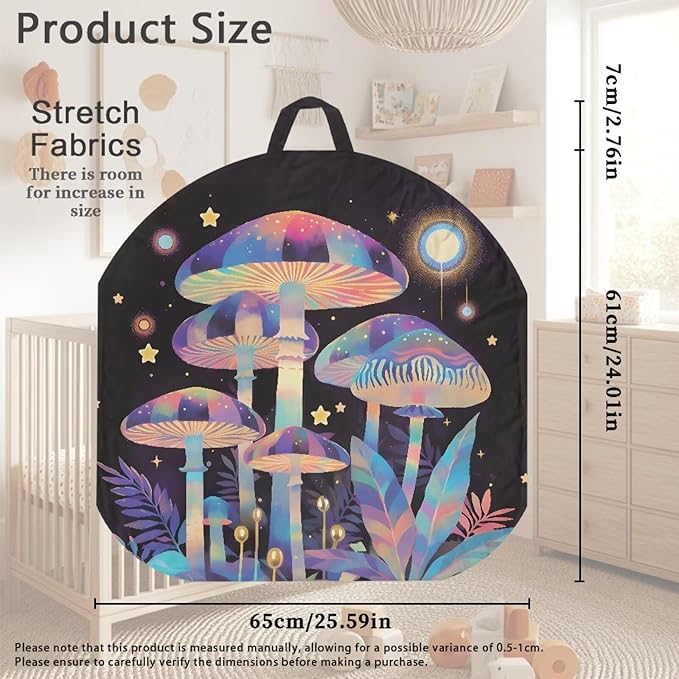 Newborn Lounger Cover, Mushroom Comfortable Newborn Lounger Pillow Cover Reusable Lounger Cover for Boys Girls Removable Infant Nest Pillow Slipcover Infant Lounger Cover