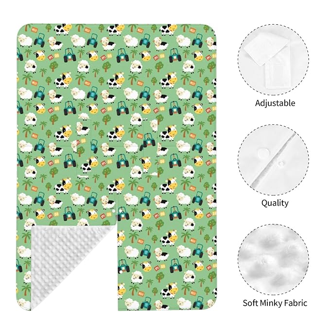 Funny Cow in Farm Yard Baby Car Seat Canopy Nursing Cover for Newborn Car Seat Breastfeeding Covers Blanket Newborn Shower Gift