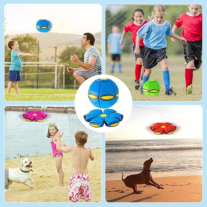 Step on Pop Up Ball, Childrens Bouncing Ball Pop Up, Magic Flying Saucer, Bouncy Balls, Suitable for Indoor & Outdoor Use