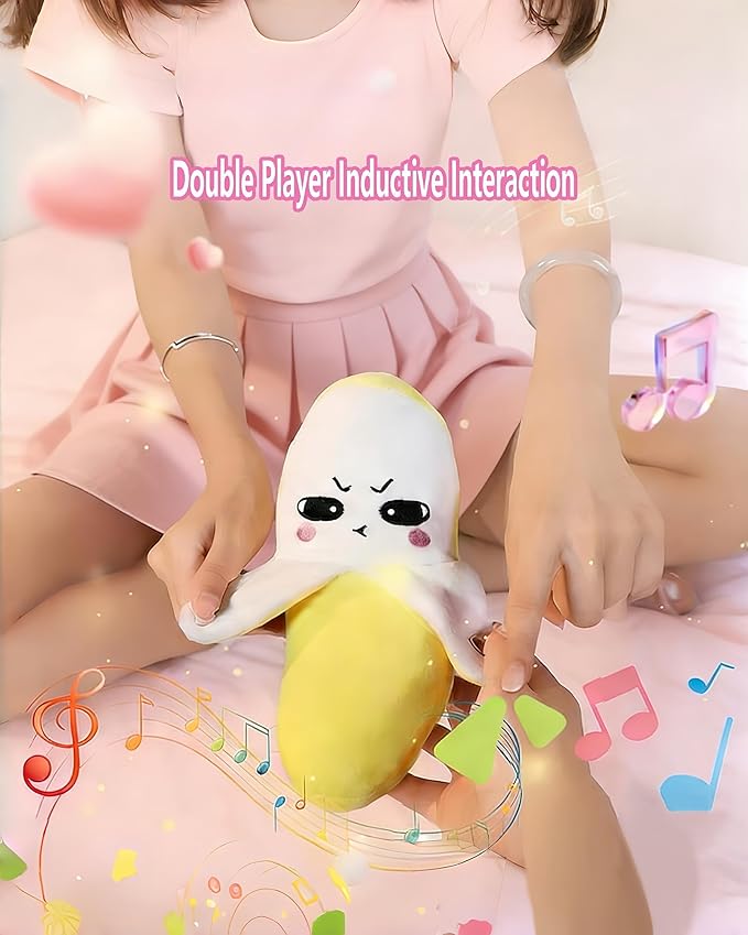 Baby Musical Sensory Toy,nteractive Musical Plush Toy with Sounds，Sensory Activity Learning Educational Kid Toy,Fun Christmas and Birthday Gifts Suitable for Multiplayer interaction (Yellow Banana)