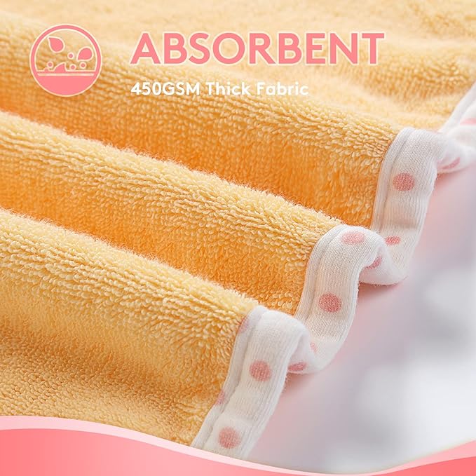 TBEZY Baby Hooded Towel with Unique Animal Design Ultra Soft Thick Cotton Bath Towel for Newborn (Fawn)