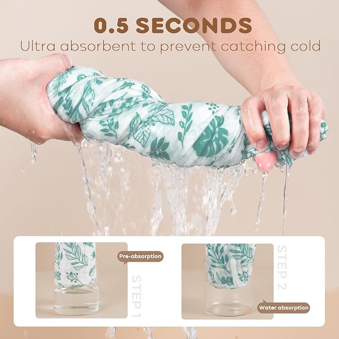 Baby Bath Towels, 100% Muslin Cotton Hooded Baby Towels for Newborn, 2 Pack Baby Towels with Hood for Infant Toddler and Kids, Large 32x32Inch, Soft and Absorbent