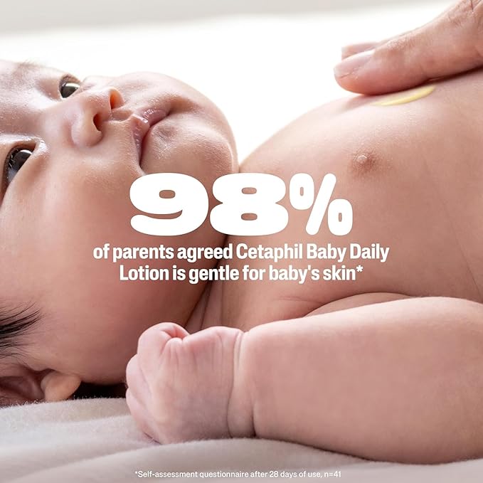 Cetaphil Baby Daily Lotion with Organic Calendula |Vitamin E | Sweet Almond & Sunflower Oils |13.5 Fl. Oz (Pack of 2)
