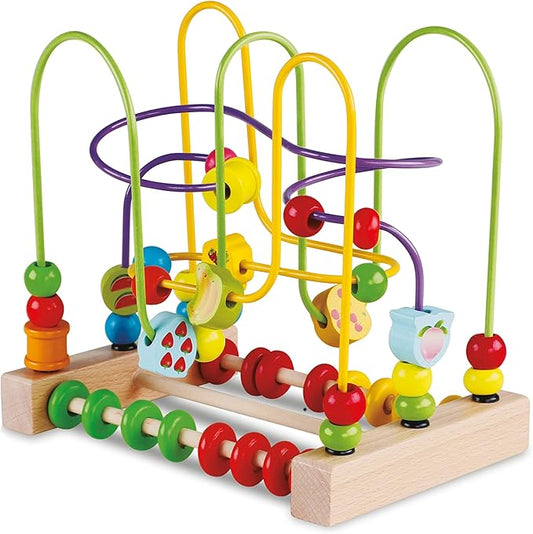 Teorema Giocattoli - Labyrinth of wood with colorful motor skills, 40561