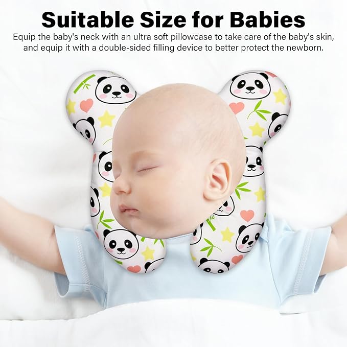 Baby Neck Pillow - Upgraded Baby Support Travel Head Pillow, Portable Headrest for Toddlers & Children for Car Rides, Planes, Road Trips (A9)