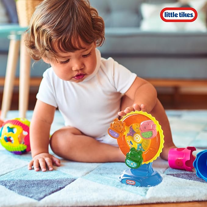 Lollipop Little Tikes Lights and Sounds Ferris Wheel Toy - Suction Cup Spinning Toy for Babies and Toddlers, High Chair Fun Time for Toddlers
