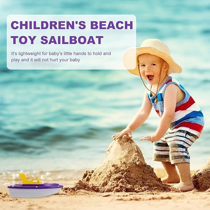 TOYANDONA Boat Bath Toy - Floating Speedboat Bathtub Toy Boat Plastic for Baby Toddler Bath Kids Shower Pool Beach and Water Play