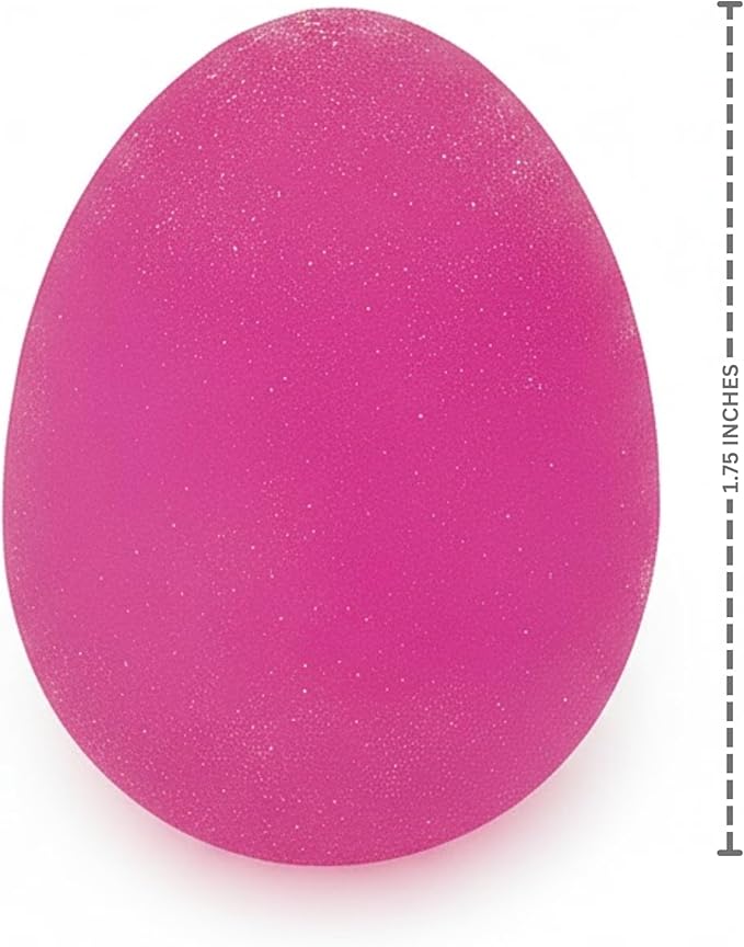 Fun Express - G-I-D Swirl Egg Balls for Easter - Toys - Balls - Bouncing Balls - Easter - 12 Pieces