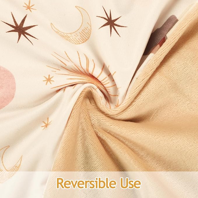 Newborn Lounger Cover, Baby Lounger Cover for Girls Boys, Soft Removable Slipcover Fits Newborn Lounger, Moon (Cover Only)
