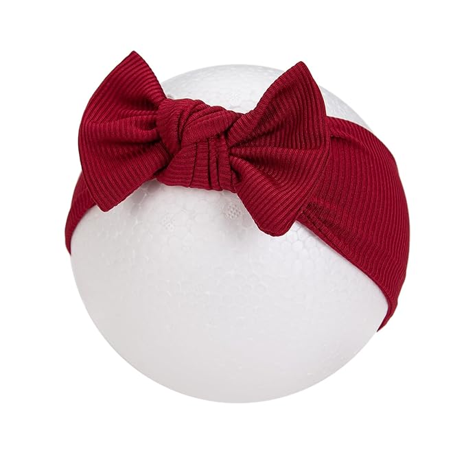 KIDOCHEESE Baby Girl Headbands with Bows Soft Elastics Hairbands Hair Accessories for Newborn Infant Toddler Kids