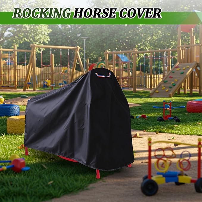 SmoothNovelty Rocking Horse Cover Waterproof Dustproof Riding Horse Cover 36 x 41 x 21 Inches Durable Ride on Toy Protector