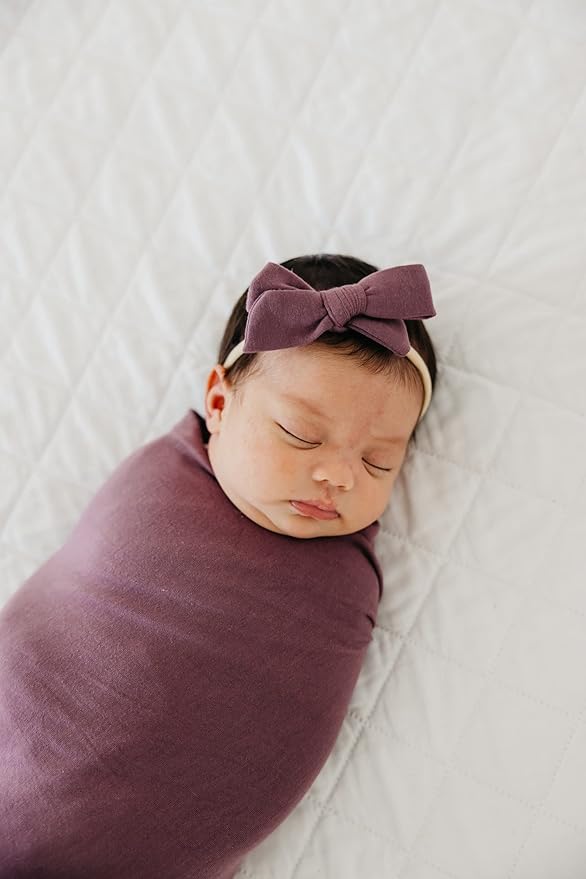 Copper Pearl Classic Baby Bow Plum