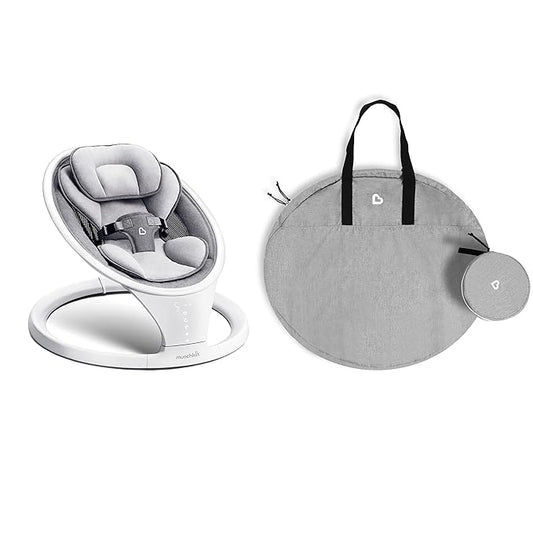 Bluetooth Enabled Baby Swing with Travel Carrying Case