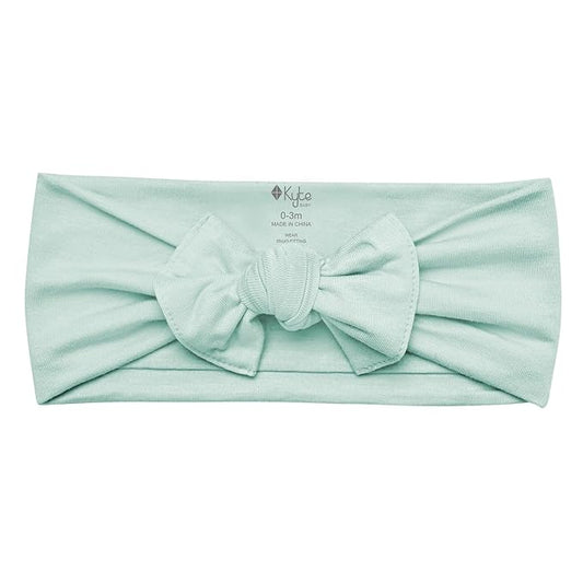 KYTE BABY Rayon Made From Bamboo Bow, (0-3 Months, Sage)