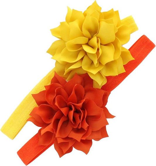 My Lello Petal Flower Headbands Baby - Girls - Toddler Stretchy Elastic Pair