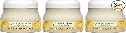 Burt's Bees Baby 100% Natural Origin Multipurpose Healing Ointment, Face & Body Baby Ointment 7.5 Ounce Tub - Pack of 3