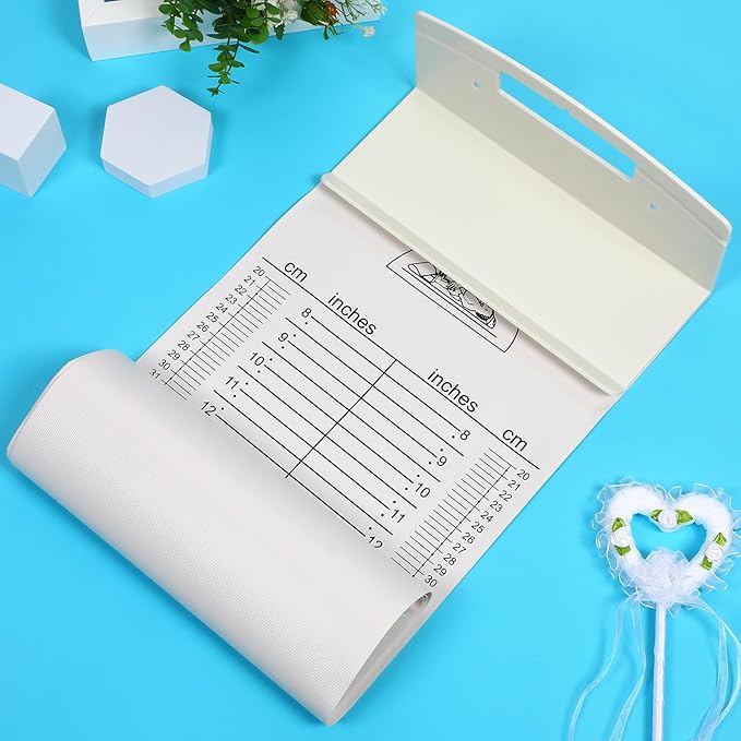 Baby Height Measurement Mat with Fixed Headboard and Sliding Foot Positioner Skin Friendly Infant Measuring Tape for Newborns and Toddlers Washable Growth Chart for Nursery and Home Use