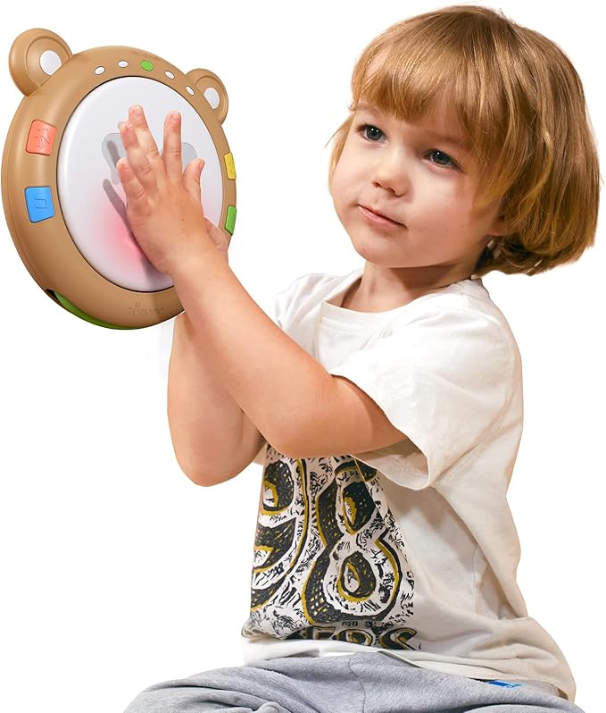TUMAMA Baby Musical Toy, Electronic Drum Instruments with Light and Sound, Early Educational Development Songs Gift for Infants, Toddlers, Boys, Girls