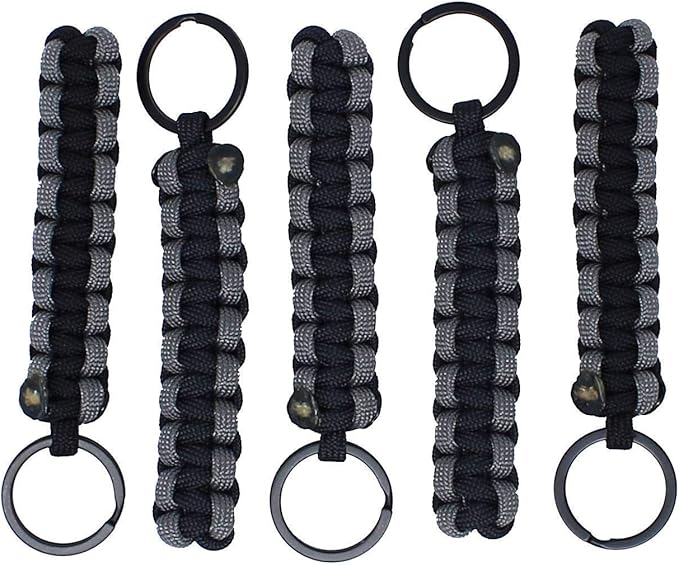 BubbasGarageTv - Large Heavy Duty Paracord Zipper Pulls (Charcoal Grey)