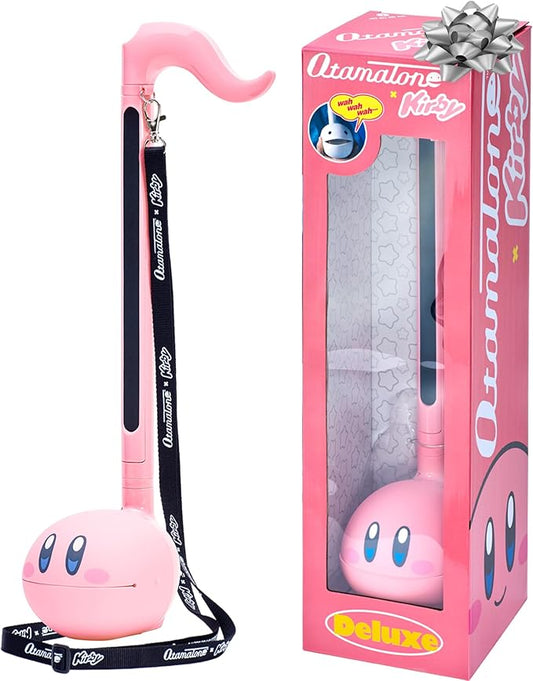 Otamatone Deluxe Japanese Musical Instrument Portable Music Synthesizer from Japan by Maywa Denki Studio Award Winning, Educational Fun Gift for Teens & Adults - Kirby (English Manual)