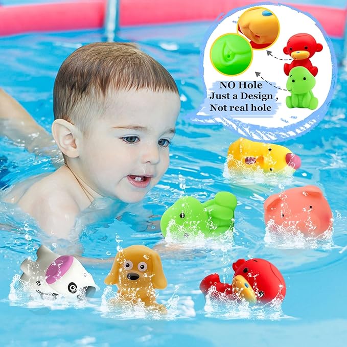Bath Toys for Kids 1-3 2-4 - No Hole Infant Baby Bath Toys for 6-12-18-24 Months Bathtub Tub Water Pool Shower Toys for 1 2 3 4 Year Old Boys Children Birthday for Kids Toys Age 1-5 …