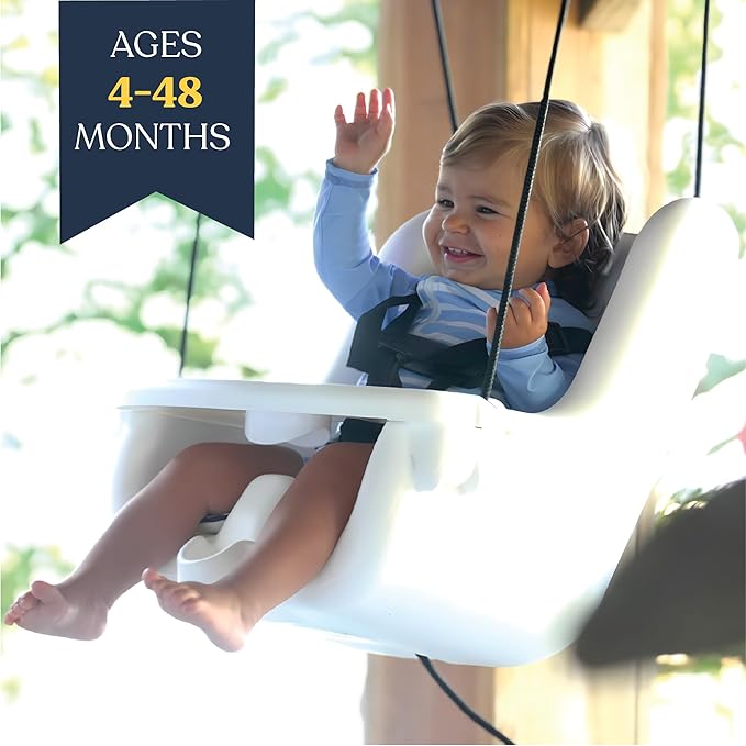 SearocK Marine-Grade Baby Swing Seat – Outdoors for Boats, Porches, Swing Sets – Heavy-Duty for Ages 6 Months to 4 Years