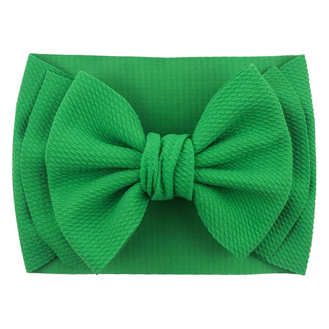 Bows for Baby Girls Headband, Newborn Bows Headbands Baby Hair Bows Hairbands Hair Accessories.(FD104-Red Green)